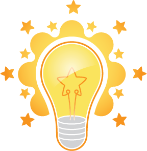 Parent-Teacher Center light bulb emblem