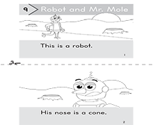 Robot & Mr. Mole Cut-Up Book Icon
