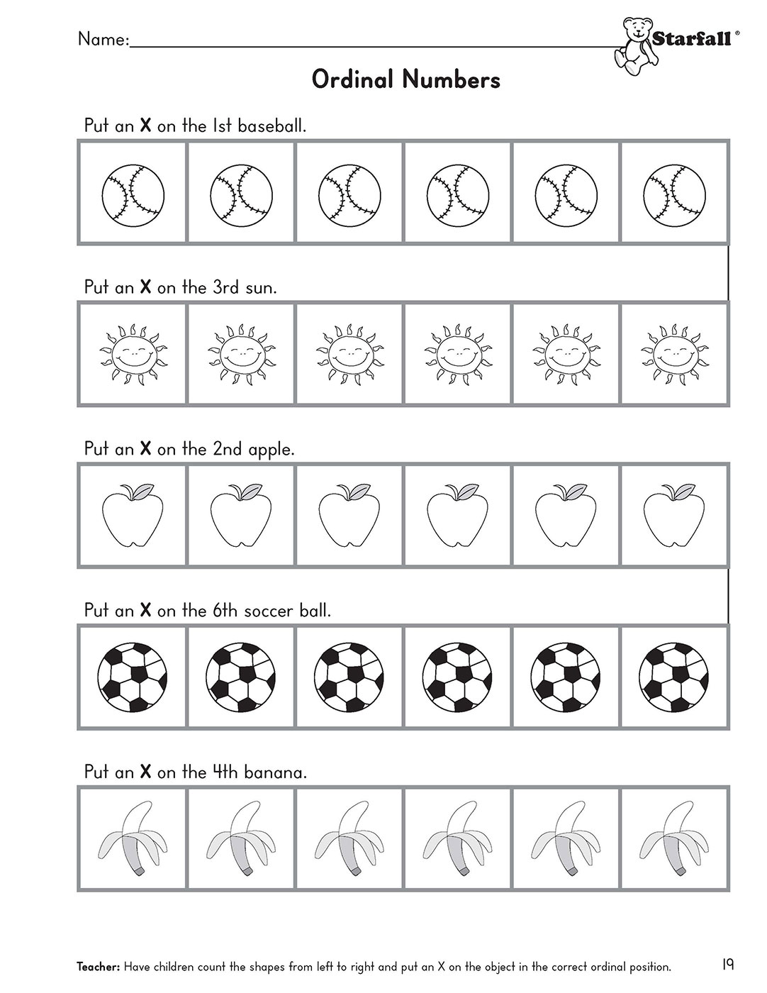 Math Workbook 1 - Starfall | Parent-Teacher Center