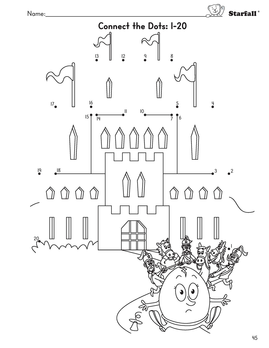 Starfall Worksheet Math Math Workbook 1 - Starfall | Parent-Teacher Center