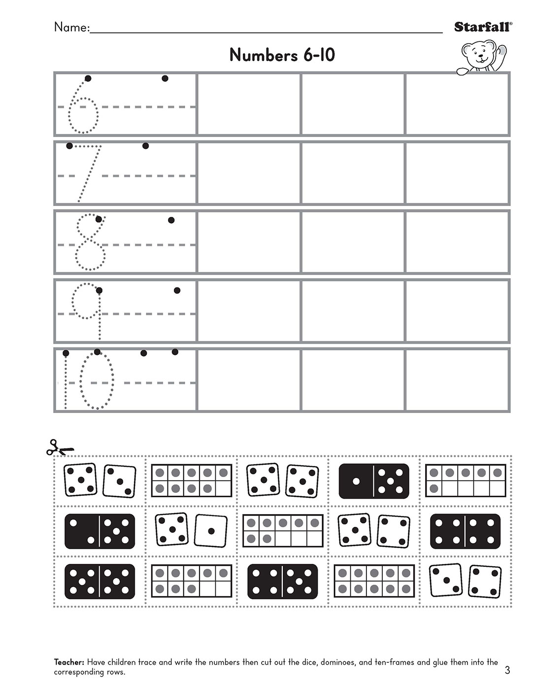 Math Workbook 2 - Starfall | Parent-Teacher Center